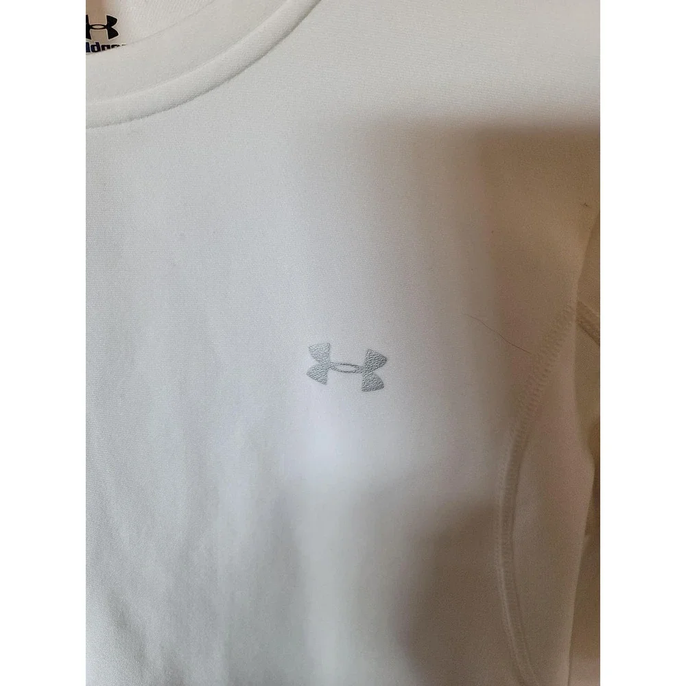 Under Armour youth Large White Long Sleeve Cold Gear - Picture 7 of 8